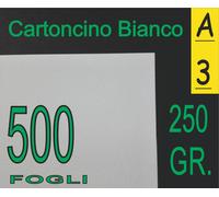 500 FF Cartoncino BIGLIETTI VISITA x Stampante Laser Inkjet A3 250 GR