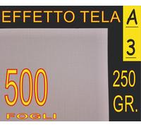 500 FOGLI CARTONCINO EFFETTO TELA x stampante laser A3