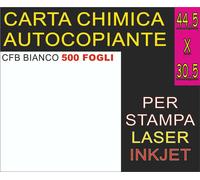 250 FOGLI 45X32 CM SRA3 80GR. DI CARTA BIANCA CHIMICA X STAMPANTI LASER INKJET