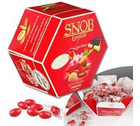 500 g Confetti Snob Laurea Crispo Gusti Assortiti, Rossi con Mandorla Tostata e Cioccolato Bianco Lieto Evento, Made in Italy per Bomboniera Confettata, Incartati Singolarmente
