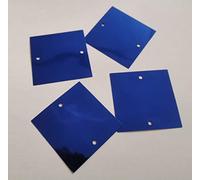 500 g di paillettes sfuse riflettenti a specchio 50 mm di diametro quadrati accessori per gioielli fai da te materiale decorativo-blu