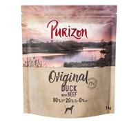 500 g gratis! 3 kg Purizon Crocchette senza cereali per cani - Adult Anatra con Manzo