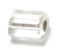500 gr. CANNETE A 2 TAGLI PRECIOSA DA CUCIRE mm2.1 CRYSTAL/ARGENTO