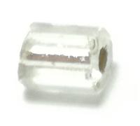 500 gr. CANNETE A 2 TAGLI PRECIOSA DA CUCIRE mm2.3 CRYSTAL/ARGENTO