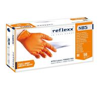 500 GUANTI IN NITRILE REFLEXX N85 ARANCIONI 10 SCATOLE DA 50 PZ.