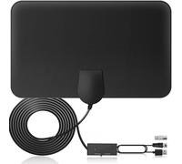 500+KM Antenna TV Interna Amplificata Potente, 2026 più Recente Antenna TV da Interno per Smart TVs, Supporta 4K 4K 1080P HDTV e VHF UHF, con Base Magnetica e Cavo Coassiale da 5m