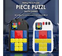500+ Livelli di Allenamento Logico Brain Huarong Road, Gioco di Puzzle a Blocchi Elettronico Interattivo per Bambini, Giocattolo Educativo STEM Montessori Regalo per Bambini e Bambine Strada bianca-hu