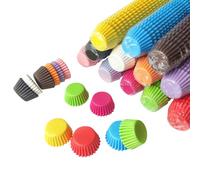 500 mini pirottini colorati in carta resistente al grasso, stampi per muffin per pasticceria, confezioni per cupcake per feste di battesimo, carta per caramelle