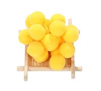 500 mini pompon da 10 mm, colorati soffici, pompon per fai da te, palline di peluche, per divertenti fai da te, decorazioni per cucito, Pasqua, Natale, giallo B