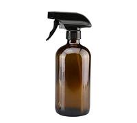 500 ml 16 once Flaconi spray in vetro ambrato Bottiglia vuota ricaricabile Boston rotonda con nebulizzatori e ruscelli per impieghi gravosi per la cura dei capelli con oli essenziali per aromaterapia
