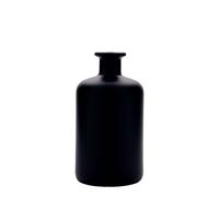 500 ml Bottiglia da farmacia, vetro, nero, imboccatura: fascetta