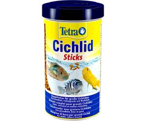 500 ml TetraCichlid Mangime Completo in Sticks per Ciclidi e Altri Pesci di Taglia Grossa da Acquario