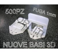 500 NUOVE BASI 3D RAIMONDI FUGA 1mm DISTANZIATORI LIVELLANTI PAVIMENTO BASE RLS