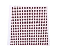 500 occhi da pesca 3D epossidici realistici, per esche fai da te, esche artificiali per la realizzazione di esche artificiali (3 mm, rosso)