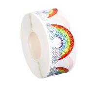 500 Pack Rainbow Glitter Stickers - Endless Creative Fun for Kids | Assorted Scrapbook Labels or iƒts Crafts | for Party Favors Classroom Rewards Stationery Decoration, autoadesive vibranti Co