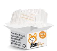 500 Palette caffè monouso confezionate singolarmente, palettine in legno biodegradabili, compostabili e resistenti al calore, per Girare Zucchero Bevande e Caffe nei Bicchierini (500 IMBUSTATE)