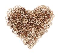 500 Pcs DIY Craft Supplies Wooden Heart Embellishments for Wedding Crafts