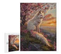 500 PCS Puzzle Art Fox Blossom Tree Art Puzzle Per Adulti Migliora La Memoria Sfida Educativa Giocattoli Giochi Educativi 500 PCS