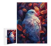 500 PCS Puzzle Autumn Leaf Pigeon Artwork Puzzle Per Adolescenti Migliora La Memoria Difficile E Stimolante Rompicapo Giochi Per Famiglie 500 PCS