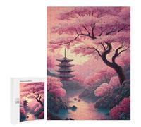 500 PCS Puzzle Cherry Blossom Serenity-13 Puzzle Per Adulti Antistress Interazione Genitore-figlio Regali Unici Per Compleanno E Natale 500 PCS