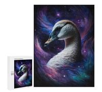 500 PCS Puzzle Cosmic Swan Art Print-9 Puzzle Per Adolescenti Migliora La Memoria Difficile E Stimolante Rompicapo Giochi Per Famiglie 500 PCS