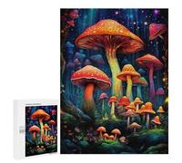 500 PCS Puzzle Enchanted Mushroom Forest-1 Puzzle Per Adolescenti Corsa Di Velocità Manuale Lista Dei Desideri Con Babbo Natale Giocattoli Giochi Educativi 500 PCS