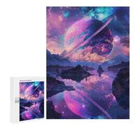 500 PCS Puzzle Fantasy Galaxy Reflections -2 Puzzle Per Adolescenti Antistress Allena La Mente E Le Mani Giocattoli Educativi Per L'apprendimento 500 PCS
