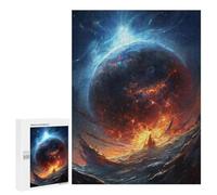 500 PCS Puzzle Galactic Planet Exploding Puzzle Per Adolescenti Corsa Di Velocità Manuale Lista Dei Desideri Con Babbo Natale Giocattoli Giochi Educativi 500 PCS
