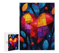 500 PCS Puzzle Per Adolescenti Abstract Expressionist Heart Puzzle Per Adulti Rompicapo Gioco Analisi E Logica Regali Di Natale Compleanno 500 PCS
