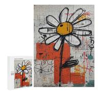 500 PCS Puzzle Per Adolescenti Abstract Flower Art Print Puzzle Per Adulti Assemblaggio Del Modello Aiuta L'esercizio Del Cervello Giochi Stimolanti 500 PCS