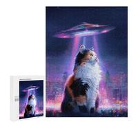 500 PCS Puzzle Per Adolescenti Alien Cat Encounter Puzzle Per Adolescenti Analisi E Logica Difficile E Sfida Ideale Come Regalo 500 PCS
