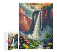 500 PCS Puzzle Per Adolescenti Angel Falls Majesty Puzzle Per Adulti Gioco Pratico Difficile Difficile Unico Compleanno E Regali 500 PCS