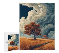 500 PCS Puzzle Per Adolescenti Autumn Farmhouse Scene-1 Puzzle Per Adulti Assemblaggio Del Modello Aiuta L'esercizio Del Cervello Giochi Stimolanti 500 PCS