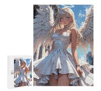 500 PCS Puzzle Per Adolescenti Beautiful Angel White Girl Puzzle Per Adolescenti Antistress Ogni Pezzo È Unico - Ideale Come Regalo Per Tutta La Famiglia 500 PCS