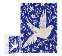 500 PCS Puzzle Per Adolescenti Blue Peaceful Dove Puzzle Per Adolescenti Migliora La Memoria Sfida Da Completare Giocattoli Educativi Per L'apprendimento 500 PCS