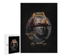 500 PCS Puzzle Per Adolescenti Burning Cash Dollar Bill Puzzle Per Adulti Gioco Per Famiglie Un'opera D'arte Regali Unici Per Compleanno E Natale 500 PCS