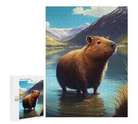 500 PCS Puzzle Per Adolescenti Capybara Animal Puzzle Per Adulti, Gioco Rompicapo, Gara Di Velocità Manuale, Impegnativo Da Completare 500 PCS