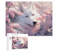 500 PCS Puzzle Per Adolescenti Cherry Blossom Wolf Serenity Puzzle Fai Da Te Per Adulti, Giocattoli, Decorazioni Murali, Regali Per Tutta La Famiglia 500 PCS