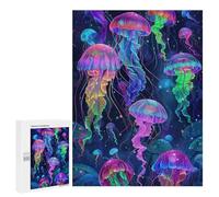 500 PCS Puzzle Per Adolescenti Colorful Jellyfish Deep Sea Puzzle Per Adulti Gioco Pratico Assemblaggio Di Modelli Regali Unici Per Compleanno E Natale 500 PCS