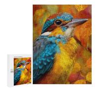 500 PCS Puzzle Per Adolescenti Colorful Kingfisher in Autumn Puzzle Per Adolescenti Taglio Di Precisione Aiuta L'esercizio Del Cervello Regali Per La Riduzione Dello Stress 500 PCS