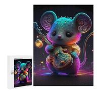 500 PCS Puzzle Per Adolescenti Colorful Mouse Playing Violin Puzzle Per Adulti Gioco Pratico Corsa Di Velocità Delle Mani Divertimento Attività A Casa, 500 PCS