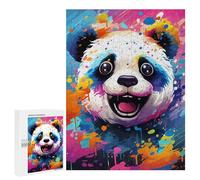 500 PCS Puzzle Per Adolescenti Colorful Panda Art Print-3 Puzzle Per Adulti Puzzle Difficile Sfida Attività Divertenti A Casa Ottimo Regalo Per I Giocatori 500 PCS