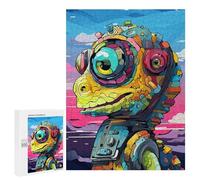 500 PCS Puzzle Per Adolescenti Colorful Robot Lizard Art Print Puzzle Per Adulti Analisi E Logica Ogni Pezzo È Unico - Giochi Rompicapo Per Famiglie 500 PCS