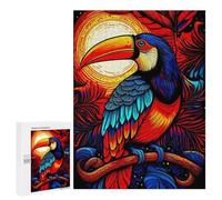 500 PCS Puzzle Per Adolescenti Colorful Toucan Artwork Puzzle Per Adolescenti Gioco Rompicapo Migliora La Memoria Regali Di Natale Compleanno 500 PCS