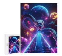 500 PCS Puzzle Per Adolescenti Cosmic Serpent Snake Space Planets Puzzle Per Adolescenti Giochi Per Famiglie Analisi E Sfida Educativa Logica 500 PCS