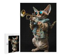 500 PCS Puzzle Per Adolescenti Devon Rex Trumpet Puzzle Per Adolescenti Gioco Rompicapo Migliora La Memoria Regali Di Natale Compleanno 500 PCS