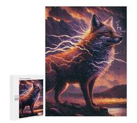 500 PCS Puzzle Per Adolescenti Electric Fox Nature's Power Puzzle Per Adolescenti Gioco Rompicapo Migliora La Memoria Regali Di Natale Compleanno 500 PCS