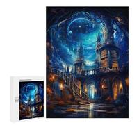 500 PCS Puzzle Per Adolescenti Enchanted Library in The Sky Puzzle Per Adolescenti Gioco Rompicapo Migliora La Memoria Regali Di Natale Compleanno 500 PCS