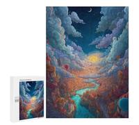 500 PCS Puzzle Per Adolescenti Fantasy Cloud Cityscape Puzzle Per Adolescenti Difficili Ogni Pezzo È Unico - Regalo Di Compleanno, Regali, 500 PCS