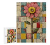 500 PCS Puzzle Per Adolescenti Floral Mosaic Puzzle Per Adulti Puzzle Difficile Sfida Attività Divertenti A Casa Ottimo Regalo Per I Giocatori 500 PCS